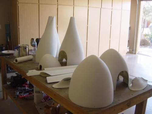 All Gear Fairings primed and final sanded prior to paint.