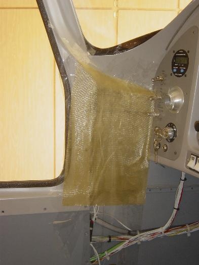 4 ply layup for forward upholstery colseout panels