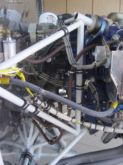 Right side plug wire loams secured