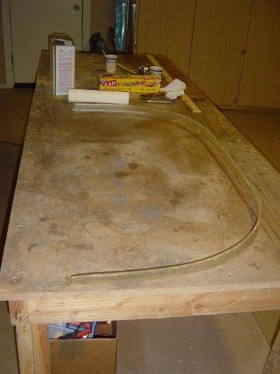 Finished but untrimmed windshield trim ring