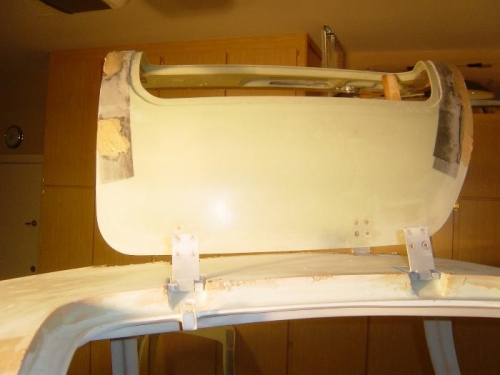 Left door low spots filled with flox