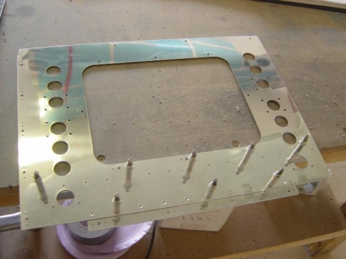 Countersink the attach rivets