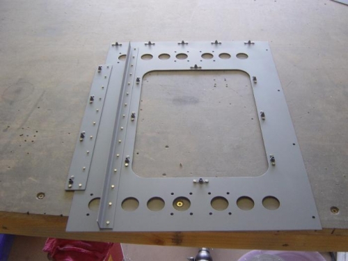 Left seat floor riveted