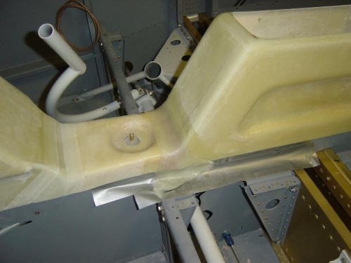 Fiberglassed the Armrest/mapbox to the rest of the console