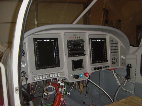 Glareshield after covering.