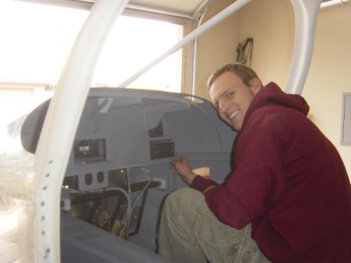 Pat's 1st rivet bucking experience