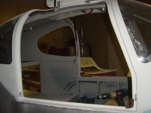 CoPilot door sanded/trimmed and doorseal material fit