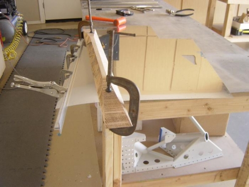 Bending the Right Fwd side skin