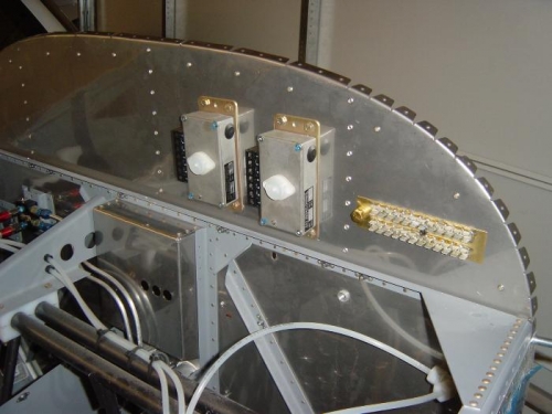 Both Voltage reg's  & grounding tabls mounted