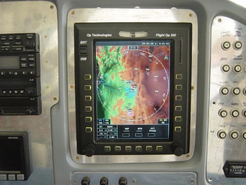 MFD showing Full Moving map