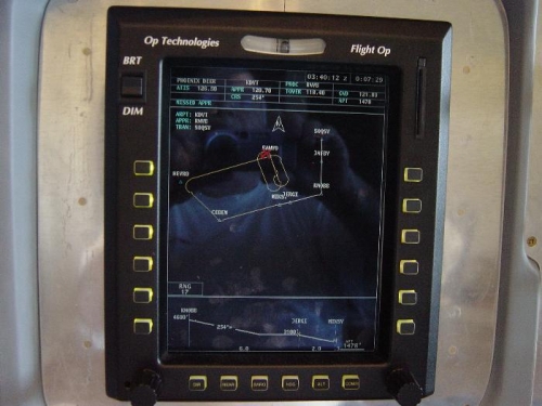 MFD display on Primary screen showing Approach chart