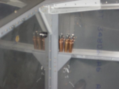 Fwd gusset and F1013 R need to drill one more when skins removed (alsa on Left)