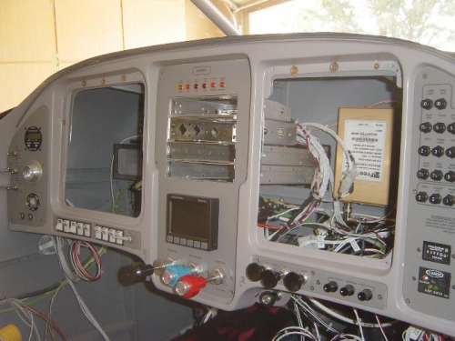 Instrument panel physically installed