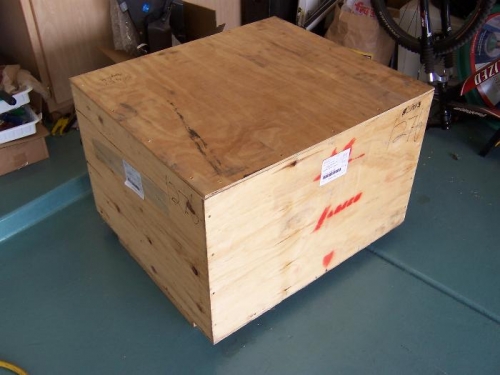 The crate from Jabiru.