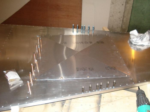 End result.  The door is tight against the bottom skin