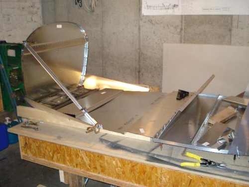 The Cockpit taking shape.