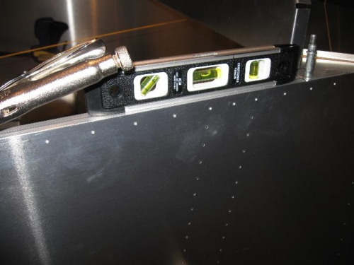 All my levels are dead on. The rear skins, the forward skins and the firewall.