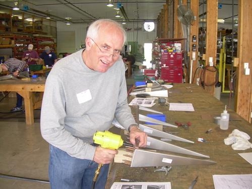 Hard at work on my plane...FINALLY!