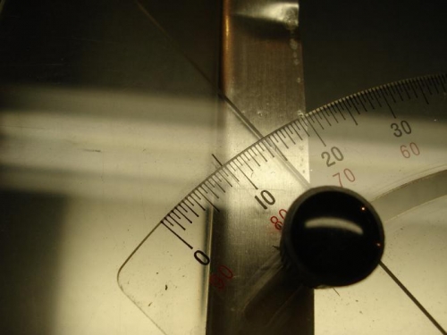 9 degrees DEAD NUTS all the way down the spar.