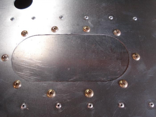 Fuel Tank inspection cover.