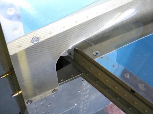 Nutplates are installed on the fin and stab, the other two screws are tapped into the longeron