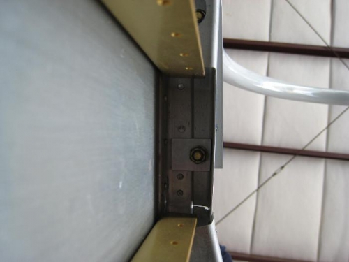 View showing the bolt brackets