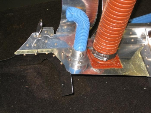 Alternator cooling tube shown from the bottom
