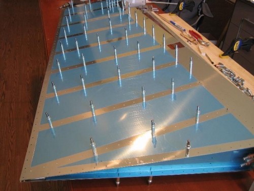 Assembled rudder taking shape