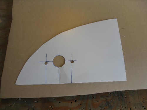 First a cardboard template