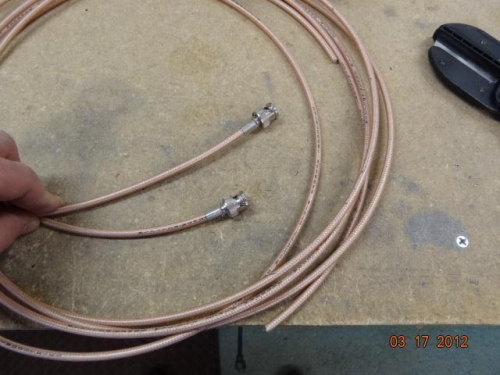 Comm coax antenna wires