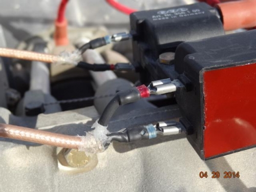 The coax connections properly plugged in