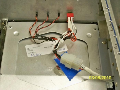 The Caution switch and the correctly installed wires