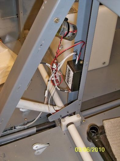 The FPS wires cleaned up in the flap actuator area