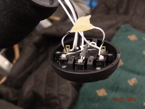 The wires with heat shrink are for the Ident button