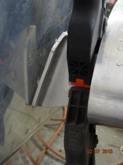 The attach bracket moved away from the fuselage