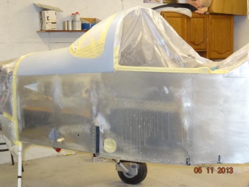 The fuselage after acid-etching