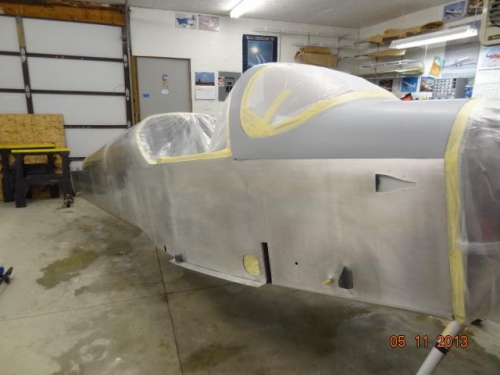 Right side of the fuselage