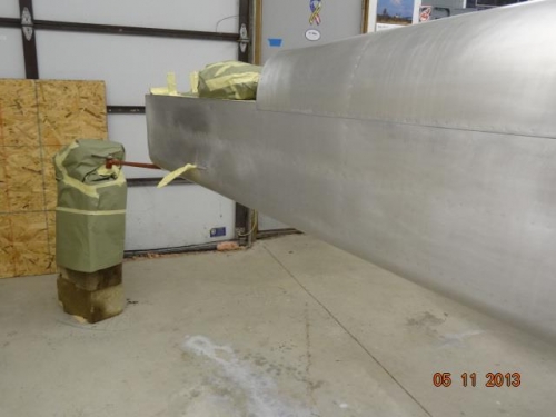 The right side of the fuselage ready for primer