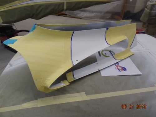 The empennage fairing and the lower fairing