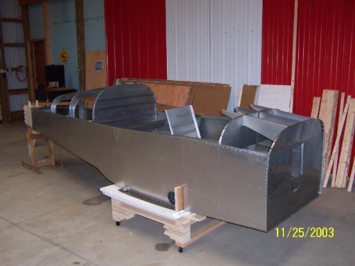 Front of QB Fuselage on Rolling Frame