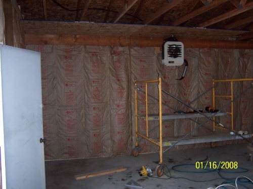 East Wall with Heater Hung