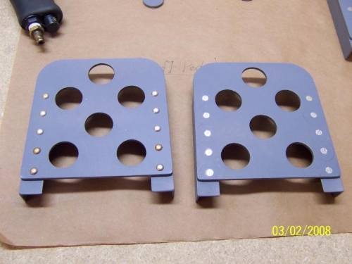 One Pedal Riveted w/470 Rivets-The Other w/426 Rivets