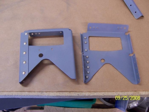 Right Crotch Strap Brackets Riveted Together