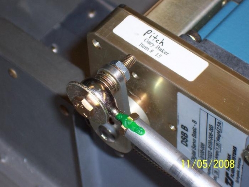 Close-up of Pitch Servo and Control Rod