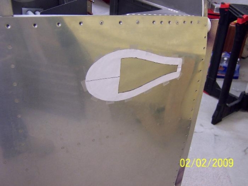 Right NACA Vent Outline on Fuselage