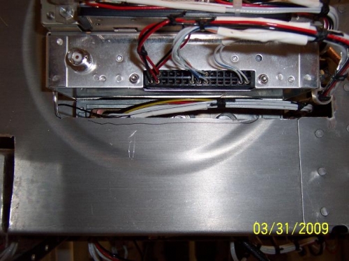 The subpanel area under the audio panel that needs trimming