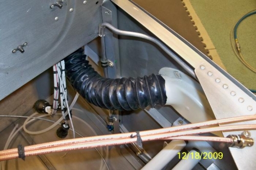 Left air vent tubing