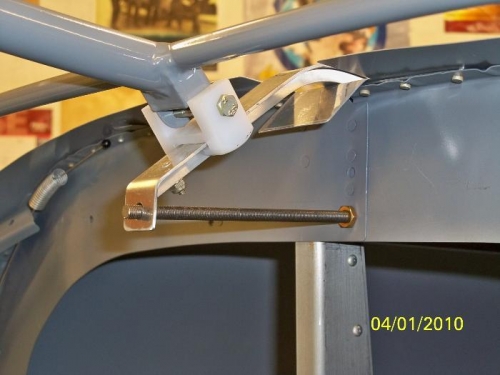 The rod positioned between the canopy rail and the bulkhead