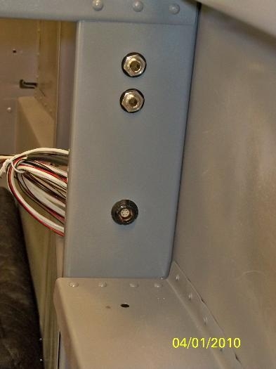 The LEMO plug installed on the left side
