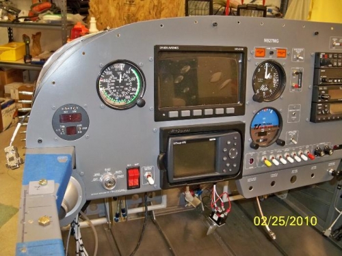 The instrument panel with some blank space
